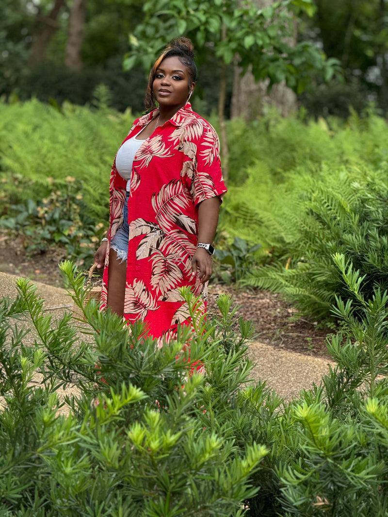 The Nedia Maxi Dress(Red)