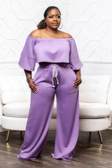 The Kyra Pant Set(Lavender)